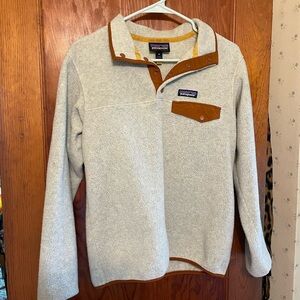 Patagonia ReTool Snap-T Light Gray with Brown - Size X-Small - Synchills